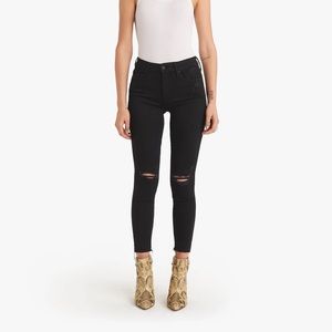 Mother Denim Looker Ankle Fray Guilty as Sin size 25